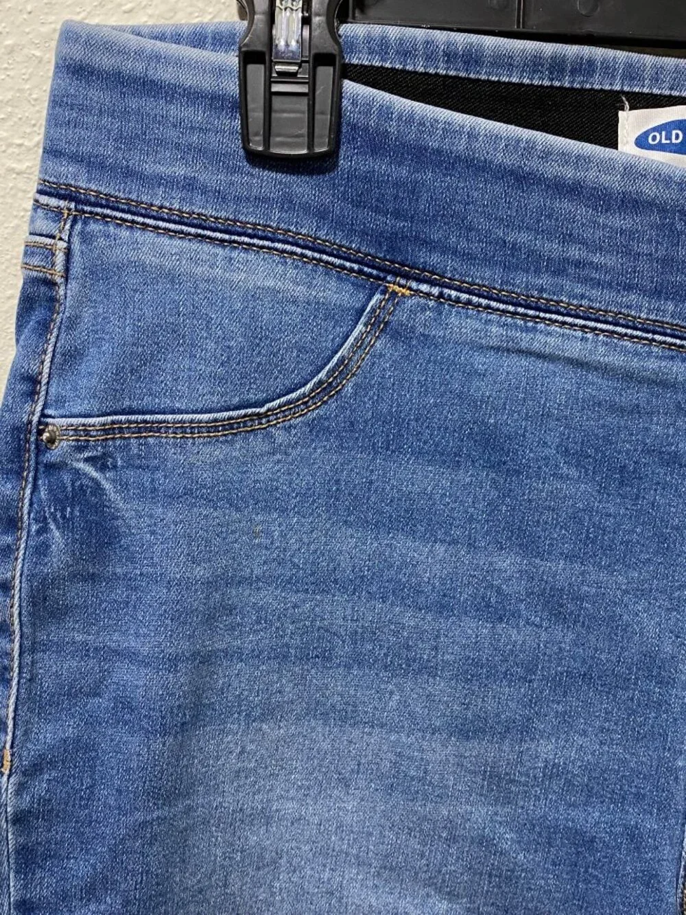 Old Navy Rockstar Jeggings Womens 12 Blue Stretch Pull On Skinny Jeans - Picture 4 of 10